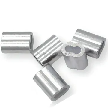 6063 Aluminum Sleeve for Steel Wire Rope: Single Hole Oval Double Shape