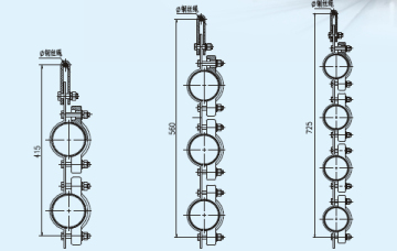 JGXS multi-hole hanging cable clamp