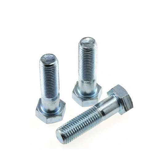 Parafuso de cabeça sextavada de zinco galvanizado branco azul