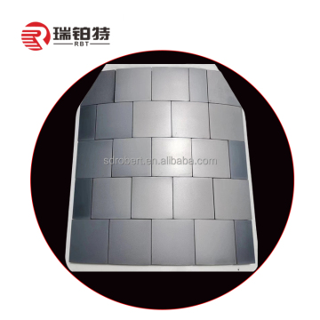 Venta caliente SSIC Boron Carbide Plates de cerámica B4C Muestra de azulejos