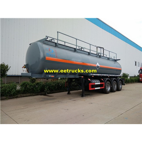 Tri-axle 28 CBM Acido clorhídrico Transport Trailers