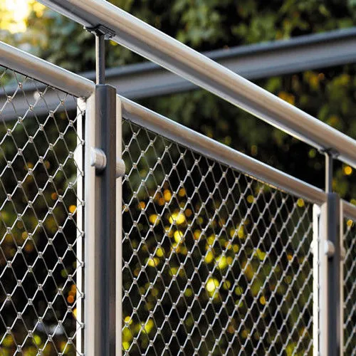 Diamond Stainless Steel Wire Rope Mesh Netting for Balustrade AISI SS316 Ferrule