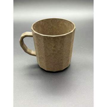 Fully degradable coffee grounds mug