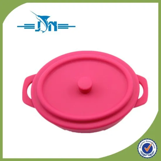 Microwave safe food grade collapsible silicon lunch box