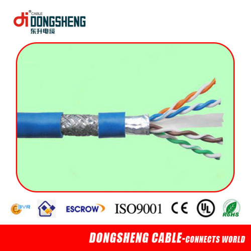 1000ft 0.57mm 23AWG 4 Pairs SFTP Cable Cat6