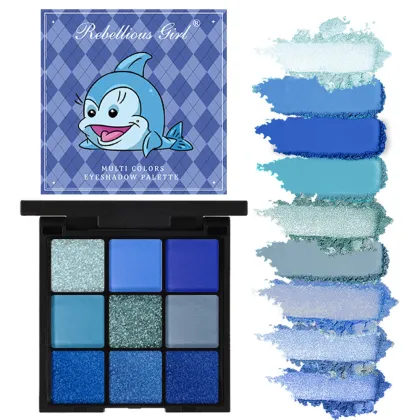 Huda Beauty Matte Pearl Glitter Earth Tones Eyeshadow Palette - Rebellious Girl