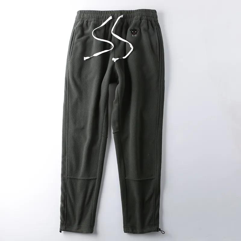 Micro Fleece Pants With Embroidery