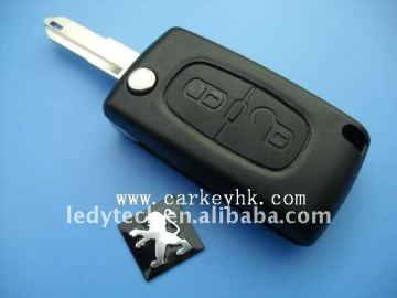 High quality Peugeot 206, 2 buttons flip key control