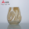 Speziell geformte Glasblumenvase-Mundblasen-Glasvase