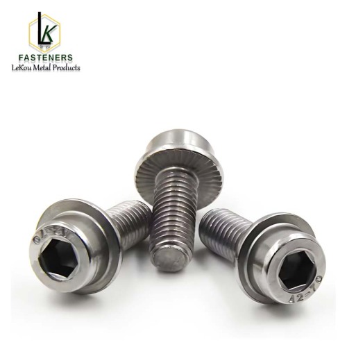 Балты з унутранай галоўкай з зубчастымі фланцамі