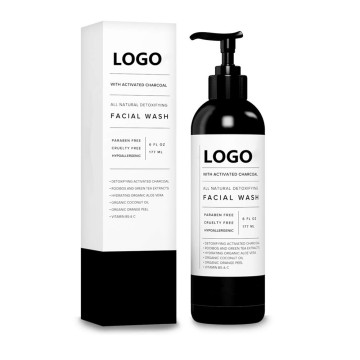 OEM Natural Acne Remover Clean and Clear 활성화 된 숯 페이스 워시