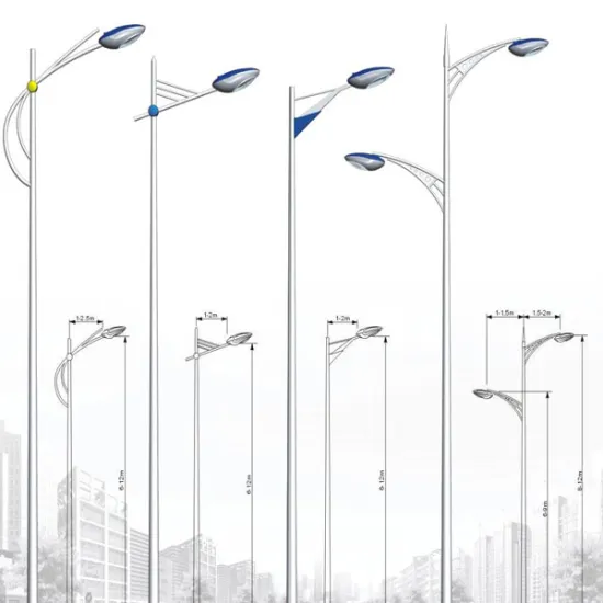 Dual Arms Single Arm Hot Street Light Poles