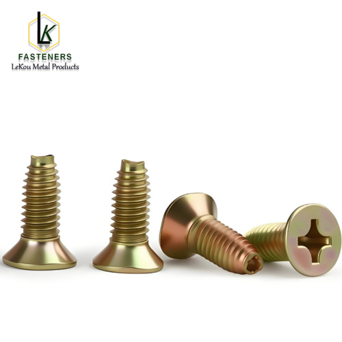 Tornillos de rosca trilobulares Phillips avellanados