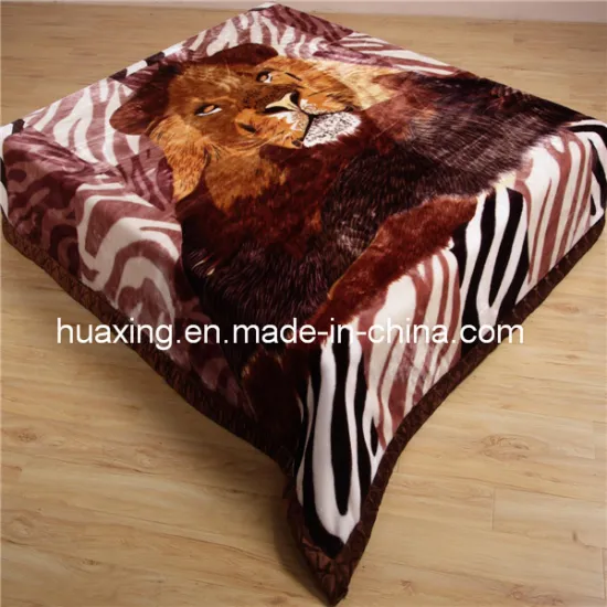 2014 Classic Design Animal Printed Raschel Blanket/Fleece Blanket