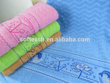 cotton high quality and good water absorption dobby towel