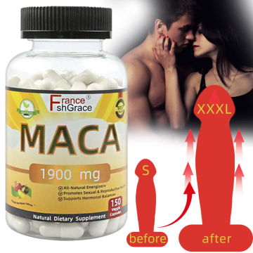 Supplément de Maca biologique pour hommes, capsules de racine de Maca