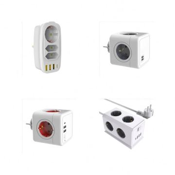 Fancy Smart WiFi Power Strip for Europe/America Sockets