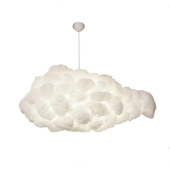 Cheapest Modern Cotton Silk White Cloud Chandelier with RGB Lighting - Affordable and Stylish Home Decor