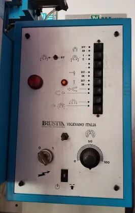 Used Italian Brustia Pneumatic Shoe Heel Lasting Machine with Automatic Heel Nailing