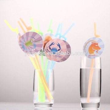 Constellations Plastic Party Bar Weeding Creative Drinking Straw Dispoable Straws Funny Drinking Straws