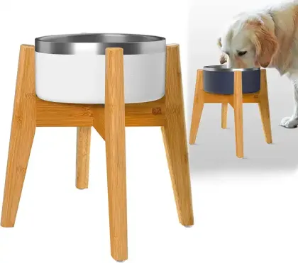 pet products top sellers trending pet products Wood Elevated smart slow bird feeder pet bowls&feeders