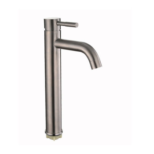 gaobao brushed nickle modern design bathroom basin faucet