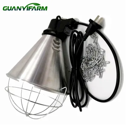 Waterproof Infrared Gold Lampshade for Animal Farm Livestock Lighting