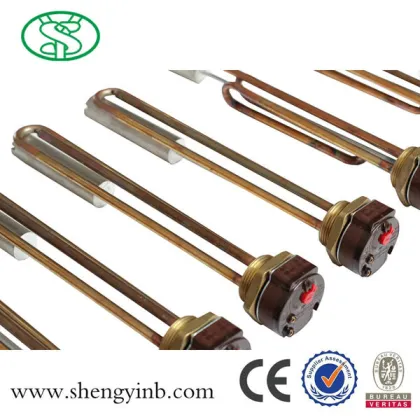 double safety electric power water heater tube with anode carrier