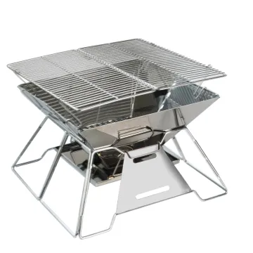 BBQ Folding Mini Stainless Steel Portable Outdoor Cooking Stove Grill Camping Barbecue Grille