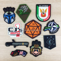 Patches en caoutchouc en PVC doux en relief 3D pour vêtements