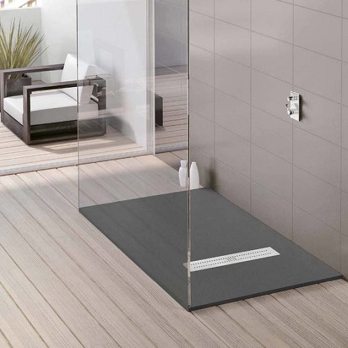 Base con doccia acrilica vs piastrella in pietra artificiale vassoio doccia anti-slip