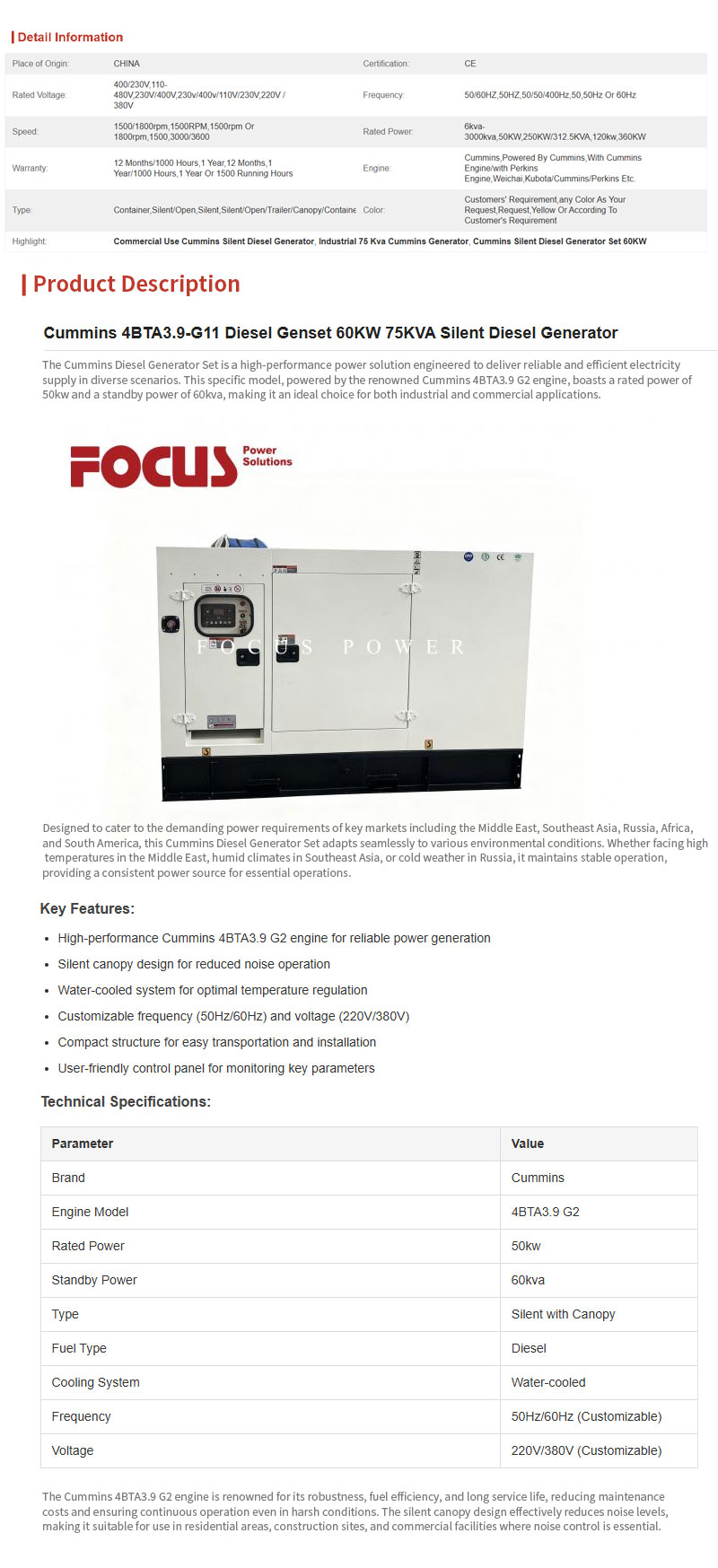 Custom-CUMMINS-Silent-Diesel-Generator-Set-60