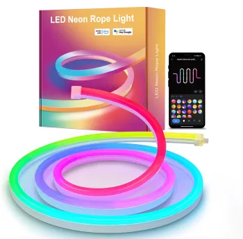 High-Quality 5M Waterproof RGB Magic Color Smart LED Strip Neon Rope Lights: The Ultimate E-commerce Supplier