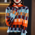 Women's vintage patchwork jumper