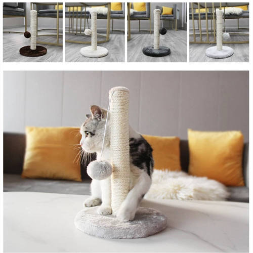 Cat tree with scratching post for small apartments