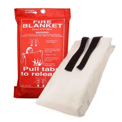 Fiberglass Reusable Fire Blanket - 2m Heat Insulation Emergency Blanket