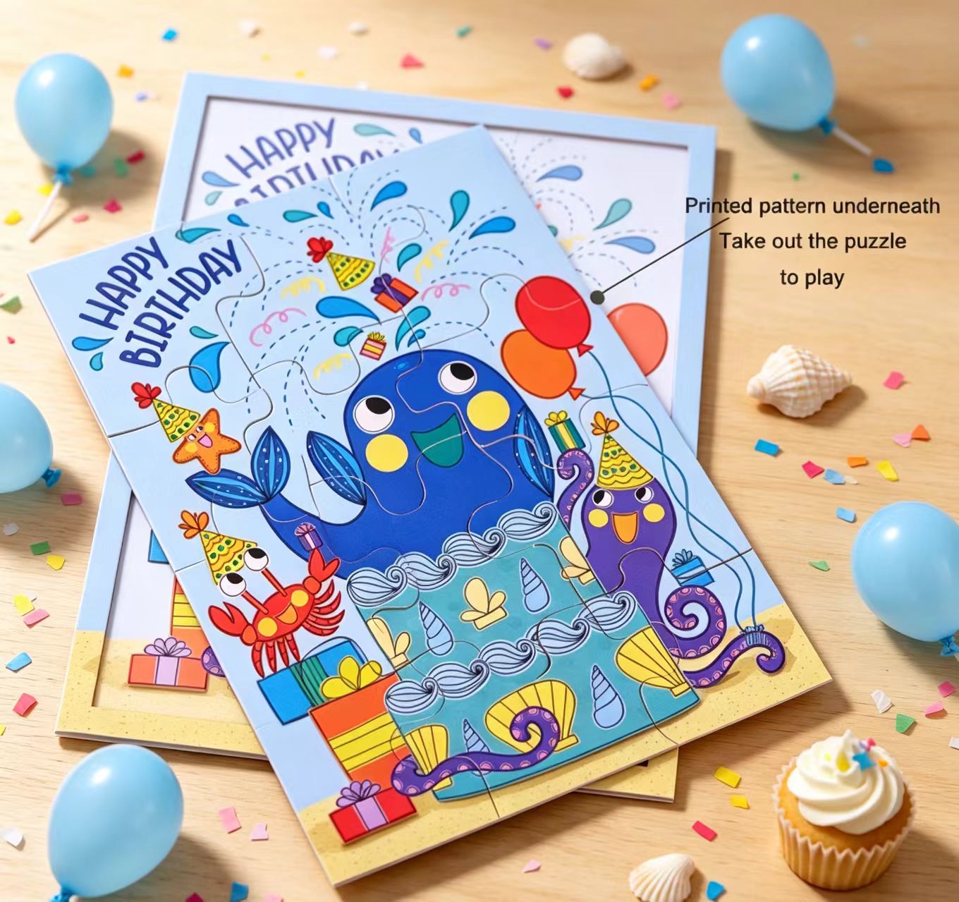 Interesting puzzles greeting card