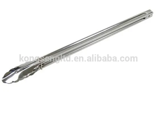 Close Ring Design Stainless Steel Pastry Spring Tongs