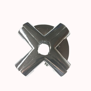 Wholesale Metal Chrome 4 Way Pipe Joint Fit to 25mm Round Tube