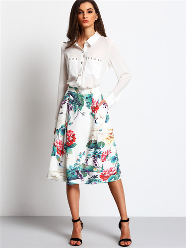 China alibaba women wholesale boutique clothing printed skirt