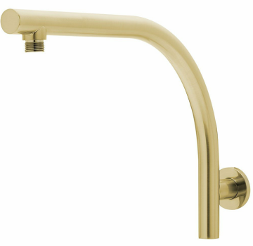Brushed Gold Brass Shower Arm