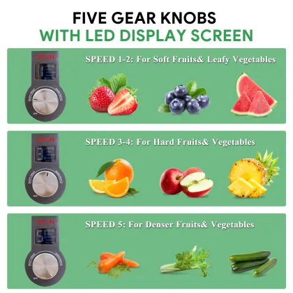 High-Power 1300W Professional Custom Large Diameter Electric Juicer with Copper Motor