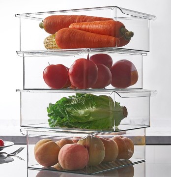 Hanging Clear Container for Refrigerator: Multifunction Food Storage Box
