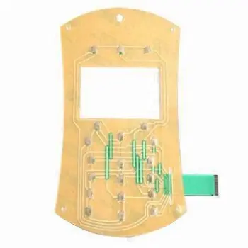 Custom-made Industrial Membrane Keyboard with Metal Domes or Polydomes and Male/Female Connectors