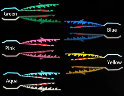 Shark EL Lighting Tape Helmet: New Arrival Cool Style Rechargeable LED Motorcycle Helmet