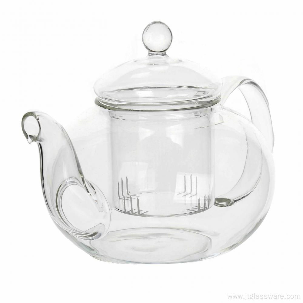 Heat Resistant Glass Teapot With Glass Infuser