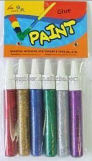 Non-toxic best selling school supply 10ml Stationery Glitter glue