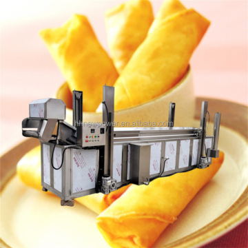 Macchina fritta per patatine banane commerciale automatica a gas con sollevamento del cestino