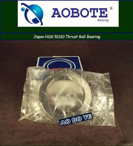 Single Direction Thrust Ball Bearing P5 With Single Row , Japan Nsk 51110