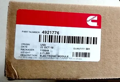 Cummins Engine QSL9 Electronic Control Module 4921776